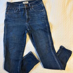 Madewell Dark Blue Skinny Jeans